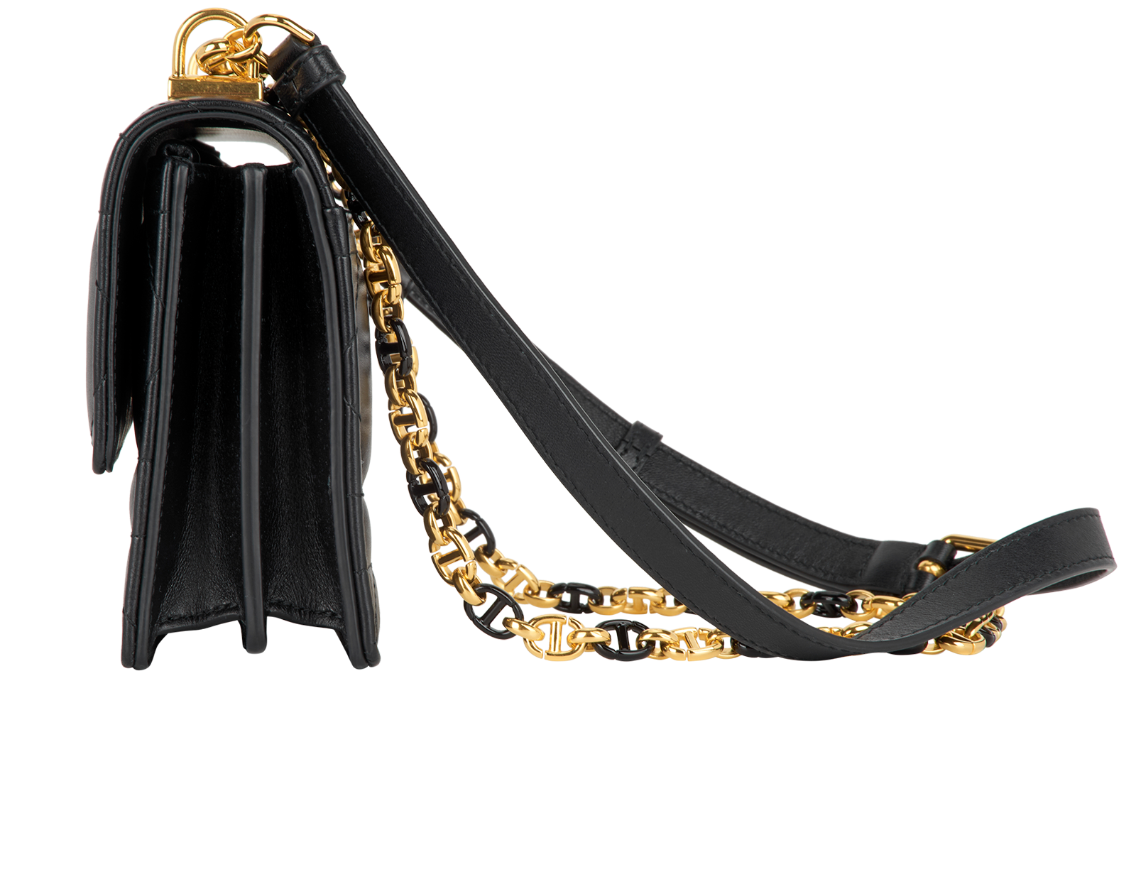 Mini Miss Caro, &pound;1,100, Handbags, Black, Leather, Bottom view